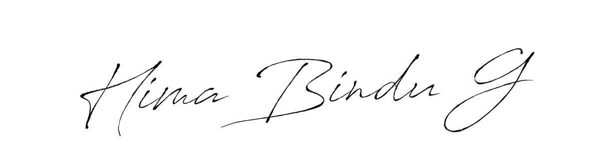 Similarly Antro_Vectra is the best handwritten signature design. Signature creator online .You can use it as an online autograph creator for name Hima Bindu G. Hima Bindu G signature style 6 images and pictures png