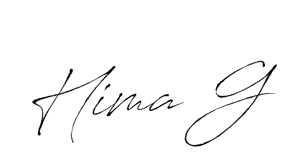 It looks lik you need a new signature style for name Hima G. Design unique handwritten (Antro_Vectra) signature with our free signature maker in just a few clicks. Hima G signature style 6 images and pictures png