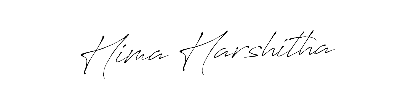 Make a beautiful signature design for name Hima Harshitha. With this signature (Antro_Vectra) style, you can create a handwritten signature for free. Hima Harshitha signature style 6 images and pictures png