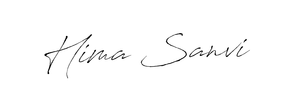 Similarly Antro_Vectra is the best handwritten signature design. Signature creator online .You can use it as an online autograph creator for name Hima Sanvi. Hima Sanvi signature style 6 images and pictures png
