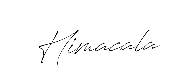 Design your own signature with our free online signature maker. With this signature software, you can create a handwritten (Antro_Vectra) signature for name Himacala. Himacala signature style 6 images and pictures png