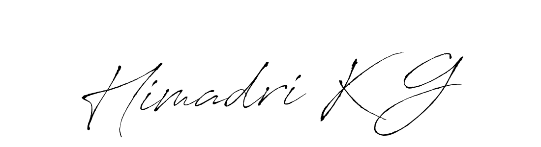 Himadri K G stylish signature style. Best Handwritten Sign (Antro_Vectra) for my name. Handwritten Signature Collection Ideas for my name Himadri K G. Himadri K G signature style 6 images and pictures png