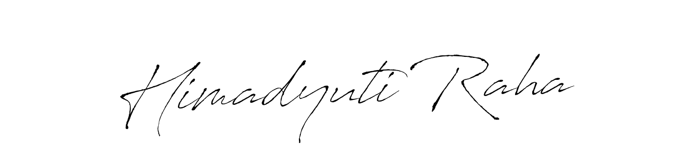 How to make Himadyuti Raha name signature. Use Antro_Vectra style for creating short signs online. This is the latest handwritten sign. Himadyuti Raha signature style 6 images and pictures png