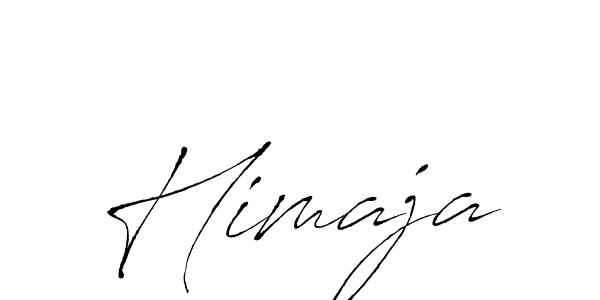 Make a beautiful signature design for name Himaja. With this signature (Antro_Vectra) style, you can create a handwritten signature for free. Himaja signature style 6 images and pictures png