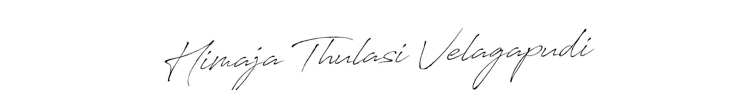 Make a beautiful signature design for name Himaja Thulasi Velagapudi. Use this online signature maker to create a handwritten signature for free. Himaja Thulasi Velagapudi signature style 6 images and pictures png