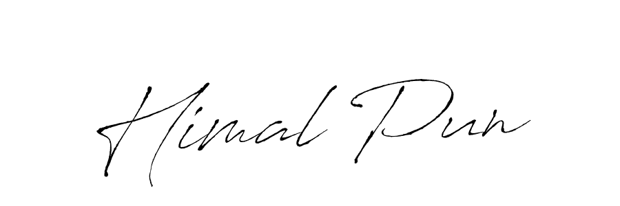 Make a beautiful signature design for name Himal Pun. With this signature (Antro_Vectra) style, you can create a handwritten signature for free. Himal Pun signature style 6 images and pictures png