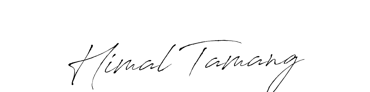 Design your own signature with our free online signature maker. With this signature software, you can create a handwritten (Antro_Vectra) signature for name Himal Tamang. Himal Tamang signature style 6 images and pictures png