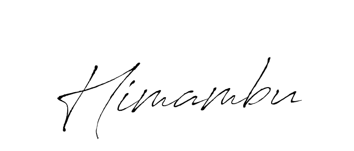 Design your own signature with our free online signature maker. With this signature software, you can create a handwritten (Antro_Vectra) signature for name Himambu. Himambu signature style 6 images and pictures png