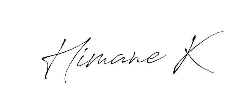 You should practise on your own different ways (Antro_Vectra) to write your name (Himane K) in signature. don't let someone else do it for you. Himane K signature style 6 images and pictures png