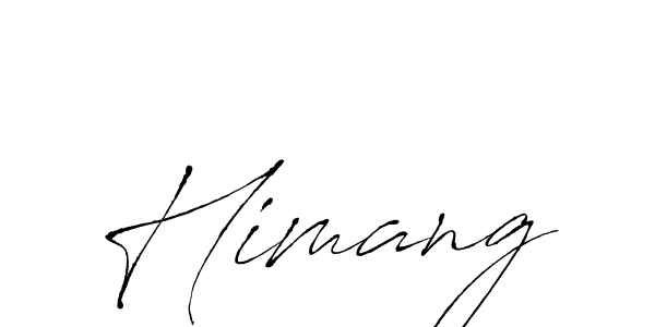 Use a signature maker to create a handwritten signature online. With this signature software, you can design (Antro_Vectra) your own signature for name Himang. Himang signature style 6 images and pictures png