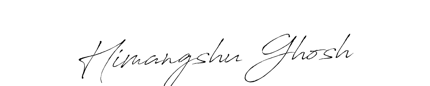 How to make Himangshu Ghosh name signature. Use Antro_Vectra style for creating short signs online. This is the latest handwritten sign. Himangshu Ghosh signature style 6 images and pictures png