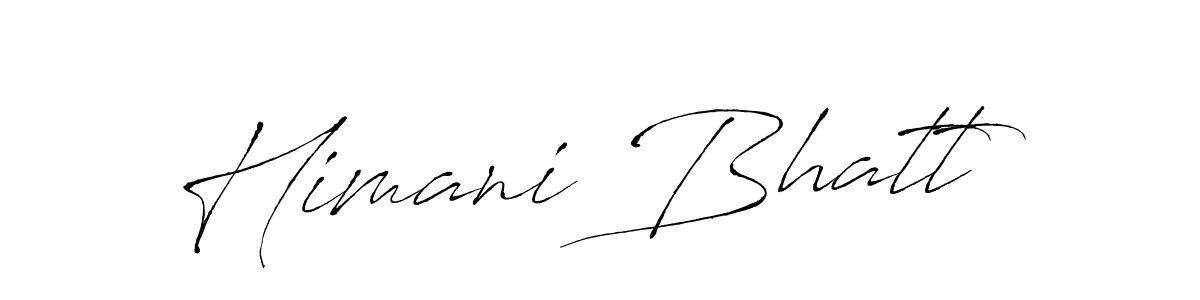 How to make Himani Bhatt name signature. Use Antro_Vectra style for creating short signs online. This is the latest handwritten sign. Himani Bhatt signature style 6 images and pictures png