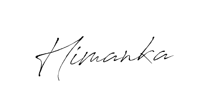 Use a signature maker to create a handwritten signature online. With this signature software, you can design (Antro_Vectra) your own signature for name Himanka. Himanka signature style 6 images and pictures png