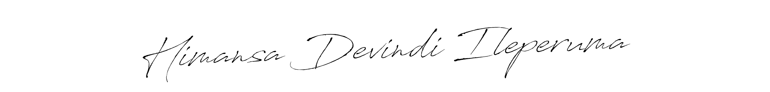 Make a beautiful signature design for name Himansa Devindi Ileperuma. With this signature (Antro_Vectra) style, you can create a handwritten signature for free. Himansa Devindi Ileperuma signature style 6 images and pictures png