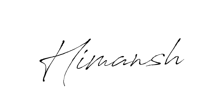 Use a signature maker to create a handwritten signature online. With this signature software, you can design (Antro_Vectra) your own signature for name Himansh. Himansh signature style 6 images and pictures png