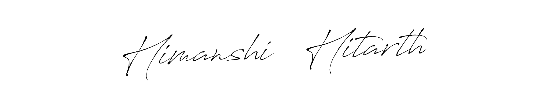 This is the best signature style for the Himanshi   Hitarth name. Also you like these signature font (Antro_Vectra). Mix name signature. Himanshi   Hitarth signature style 6 images and pictures png