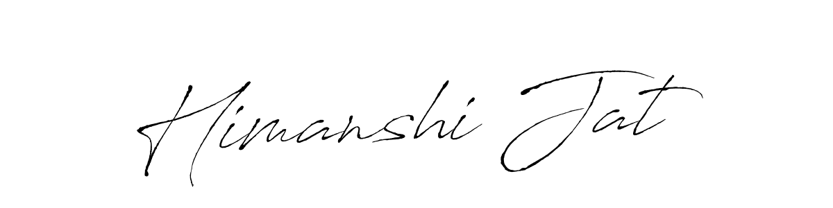 How to make Himanshi Jat signature? Antro_Vectra is a professional autograph style. Create handwritten signature for Himanshi Jat name. Himanshi Jat signature style 6 images and pictures png