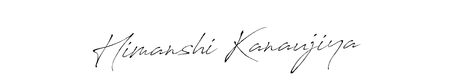 You should practise on your own different ways (Antro_Vectra) to write your name (Himanshi Kanaujiya) in signature. don't let someone else do it for you. Himanshi Kanaujiya signature style 6 images and pictures png