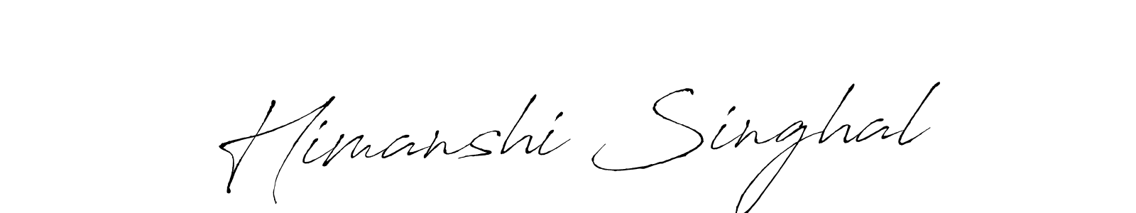 Create a beautiful signature design for name Himanshi Singhal. With this signature (Antro_Vectra) fonts, you can make a handwritten signature for free. Himanshi Singhal signature style 6 images and pictures png