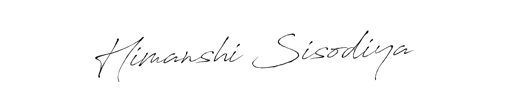 Himanshi Sisodiya stylish signature style. Best Handwritten Sign (Antro_Vectra) for my name. Handwritten Signature Collection Ideas for my name Himanshi Sisodiya. Himanshi Sisodiya signature style 6 images and pictures png