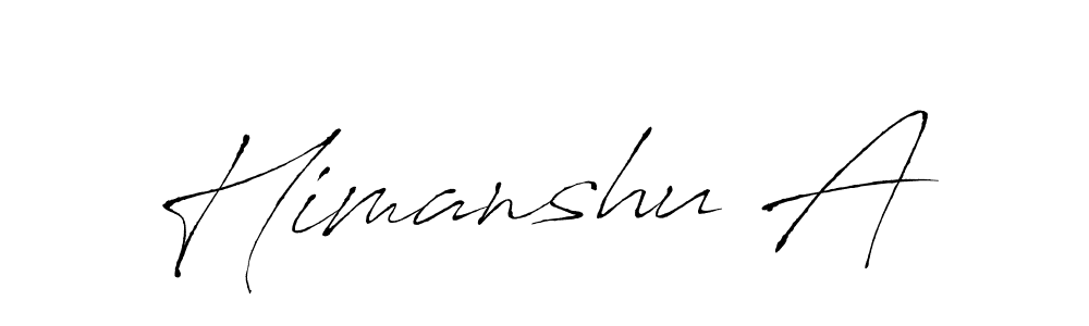 How to Draw Himanshu A signature style? Antro_Vectra is a latest design signature styles for name Himanshu A. Himanshu A signature style 6 images and pictures png