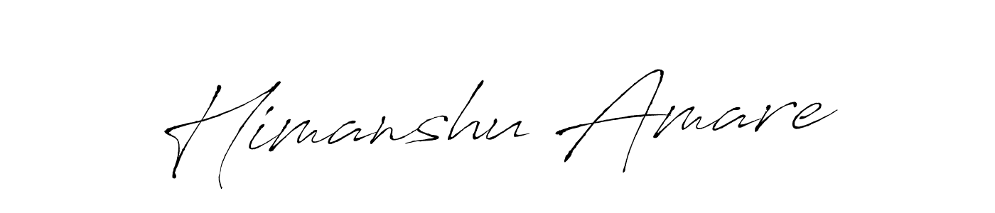 Make a beautiful signature design for name Himanshu Amare. With this signature (Antro_Vectra) style, you can create a handwritten signature for free. Himanshu Amare signature style 6 images and pictures png
