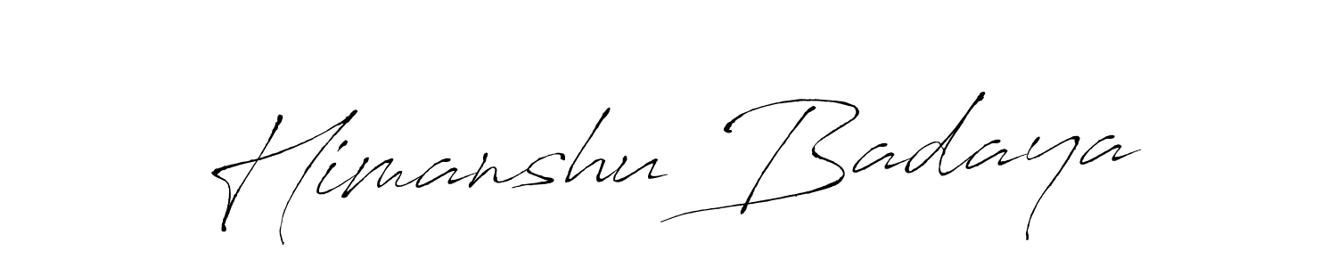 Make a short Himanshu Badaya signature style. Manage your documents anywhere anytime using Antro_Vectra. Create and add eSignatures, submit forms, share and send files easily. Himanshu Badaya signature style 6 images and pictures png