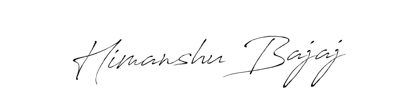 How to make Himanshu Bajaj name signature. Use Antro_Vectra style for creating short signs online. This is the latest handwritten sign. Himanshu Bajaj signature style 6 images and pictures png