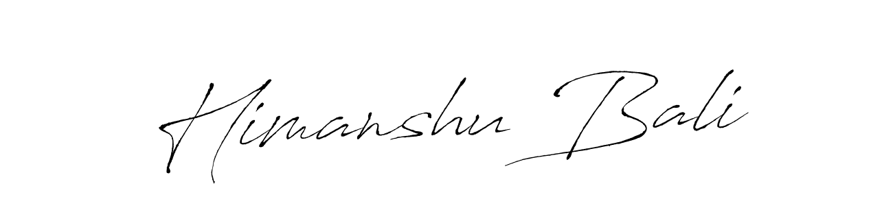 Himanshu Bali stylish signature style. Best Handwritten Sign (Antro_Vectra) for my name. Handwritten Signature Collection Ideas for my name Himanshu Bali. Himanshu Bali signature style 6 images and pictures png