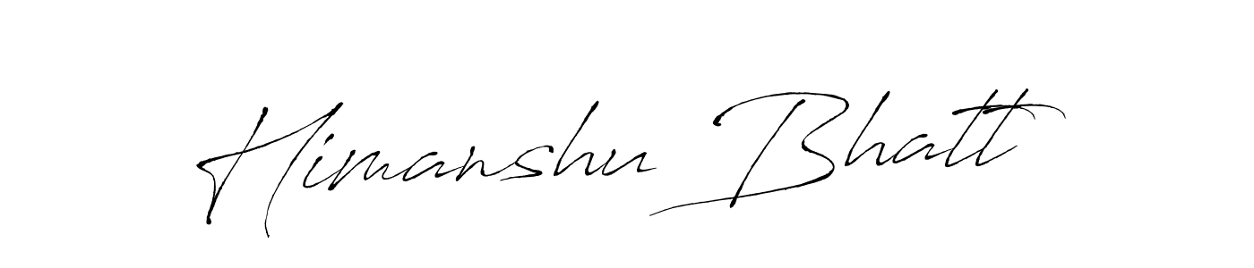 Use a signature maker to create a handwritten signature online. With this signature software, you can design (Antro_Vectra) your own signature for name Himanshu Bhatt. Himanshu Bhatt signature style 6 images and pictures png