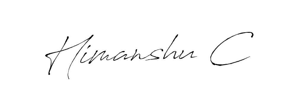 How to make Himanshu C name signature. Use Antro_Vectra style for creating short signs online. This is the latest handwritten sign. Himanshu C signature style 6 images and pictures png