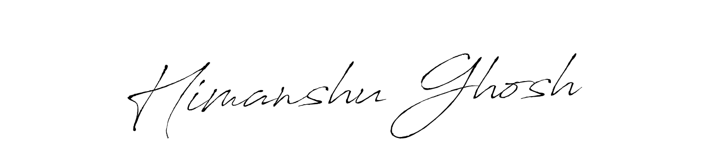 Make a beautiful signature design for name Himanshu Ghosh. With this signature (Antro_Vectra) style, you can create a handwritten signature for free. Himanshu Ghosh signature style 6 images and pictures png