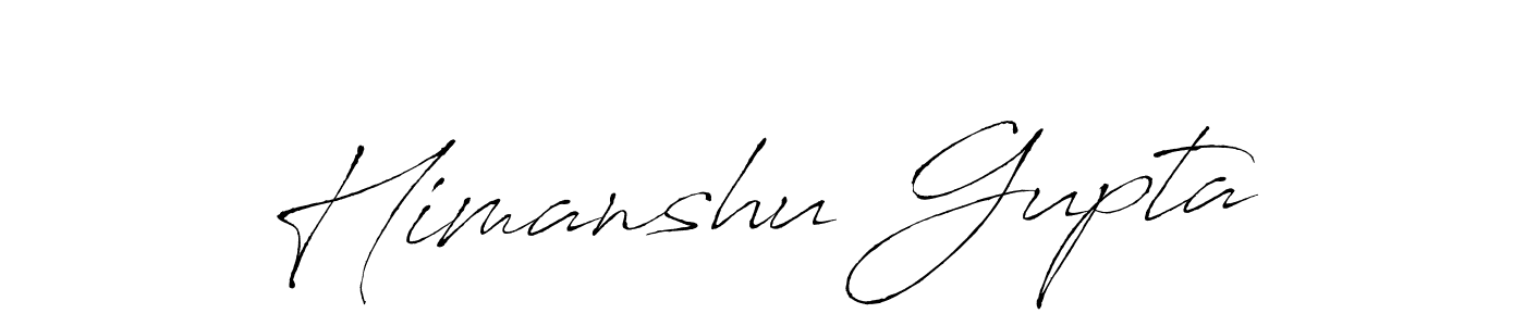 Design your own signature with our free online signature maker. With this signature software, you can create a handwritten (Antro_Vectra) signature for name Himanshu Gupta. Himanshu Gupta signature style 6 images and pictures png