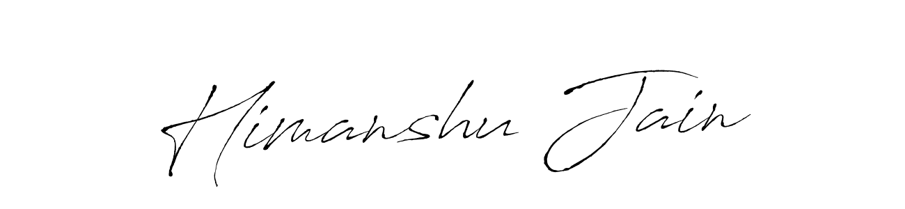 Himanshu Jain stylish signature style. Best Handwritten Sign (Antro_Vectra) for my name. Handwritten Signature Collection Ideas for my name Himanshu Jain. Himanshu Jain signature style 6 images and pictures png