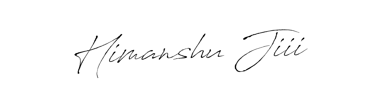 How to make Himanshu Jiii name signature. Use Antro_Vectra style for creating short signs online. This is the latest handwritten sign. Himanshu Jiii signature style 6 images and pictures png