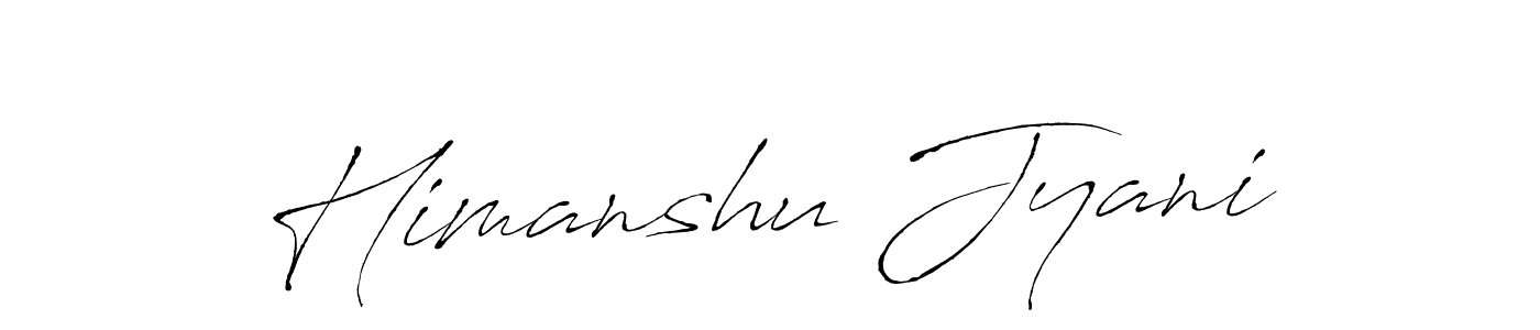 Make a beautiful signature design for name Himanshu Jyani. With this signature (Antro_Vectra) style, you can create a handwritten signature for free. Himanshu Jyani signature style 6 images and pictures png