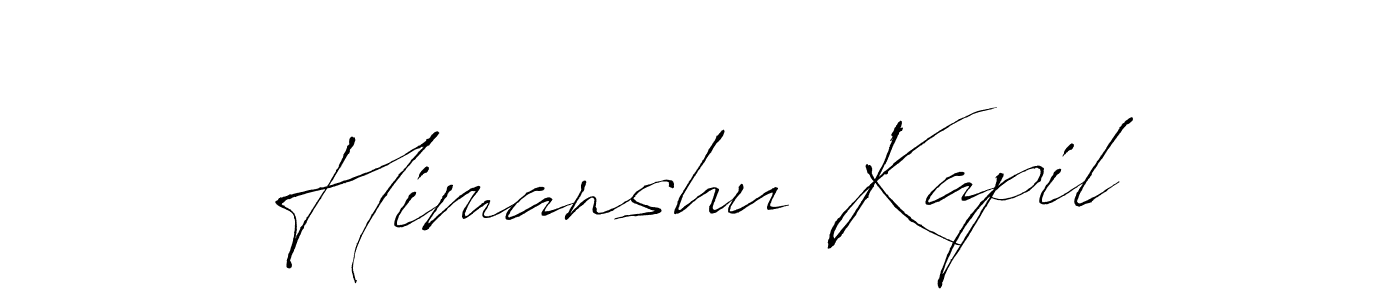 Antro_Vectra is a professional signature style that is perfect for those who want to add a touch of class to their signature. It is also a great choice for those who want to make their signature more unique. Get Himanshu Kapil name to fancy signature for free. Himanshu Kapil signature style 6 images and pictures png