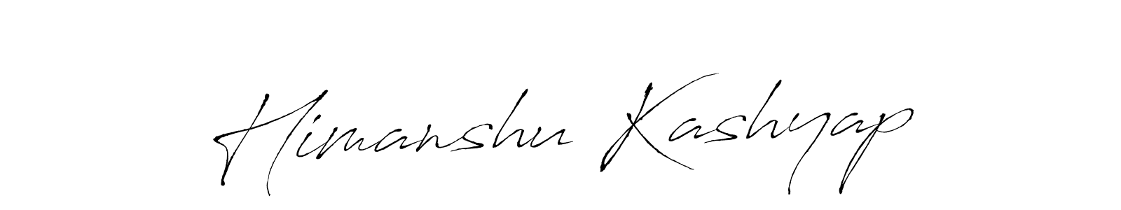 Himanshu Kashyap stylish signature style. Best Handwritten Sign (Antro_Vectra) for my name. Handwritten Signature Collection Ideas for my name Himanshu Kashyap. Himanshu Kashyap signature style 6 images and pictures png