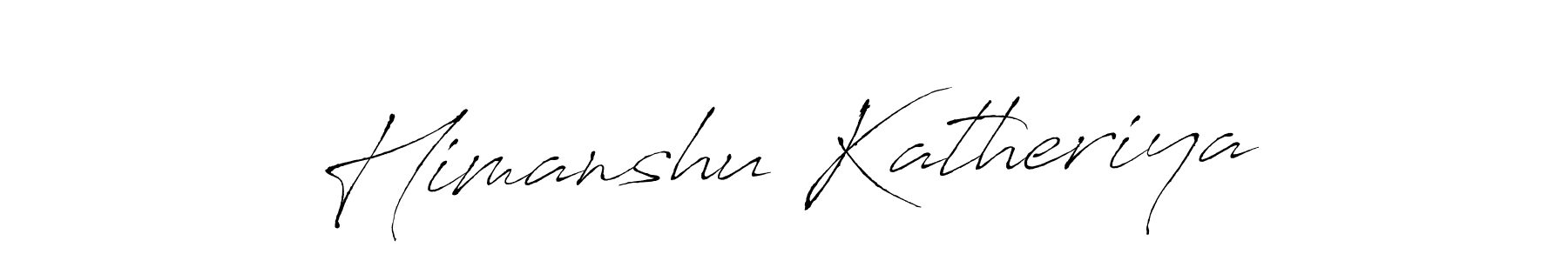 Himanshu Katheriya stylish signature style. Best Handwritten Sign (Antro_Vectra) for my name. Handwritten Signature Collection Ideas for my name Himanshu Katheriya. Himanshu Katheriya signature style 6 images and pictures png
