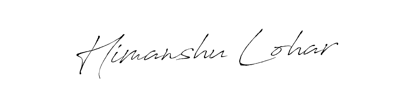 Make a beautiful signature design for name Himanshu Lohar. With this signature (Antro_Vectra) style, you can create a handwritten signature for free. Himanshu Lohar signature style 6 images and pictures png