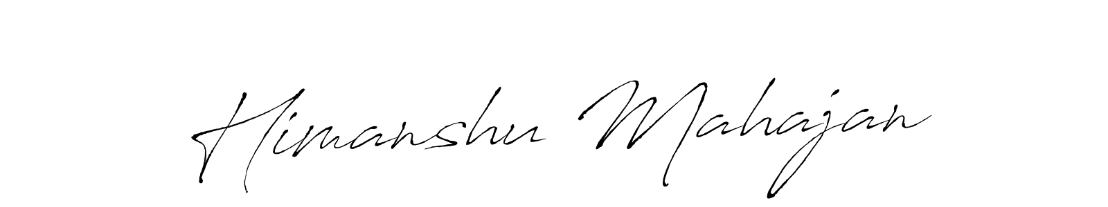The best way (Antro_Vectra) to make a short signature is to pick only two or three words in your name. The name Himanshu Mahajan include a total of six letters. For converting this name. Himanshu Mahajan signature style 6 images and pictures png