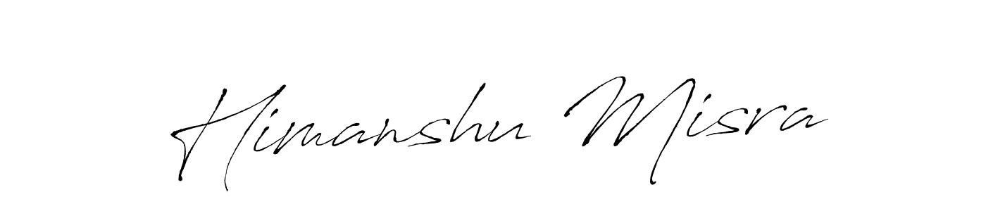Make a beautiful signature design for name Himanshu Misra. With this signature (Antro_Vectra) style, you can create a handwritten signature for free. Himanshu Misra signature style 6 images and pictures png