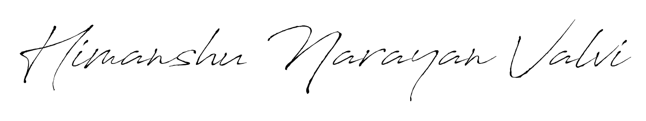 Himanshu Narayan Valvi stylish signature style. Best Handwritten Sign (Antro_Vectra) for my name. Handwritten Signature Collection Ideas for my name Himanshu Narayan Valvi. Himanshu Narayan Valvi signature style 6 images and pictures png