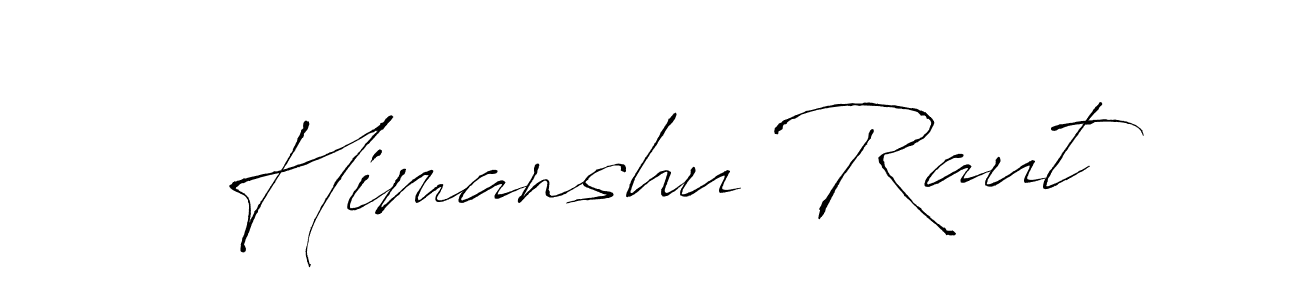 How to make Himanshu Raut name signature. Use Antro_Vectra style for creating short signs online. This is the latest handwritten sign. Himanshu Raut signature style 6 images and pictures png