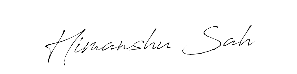 You should practise on your own different ways (Antro_Vectra) to write your name (Himanshu Sah) in signature. don't let someone else do it for you. Himanshu Sah signature style 6 images and pictures png