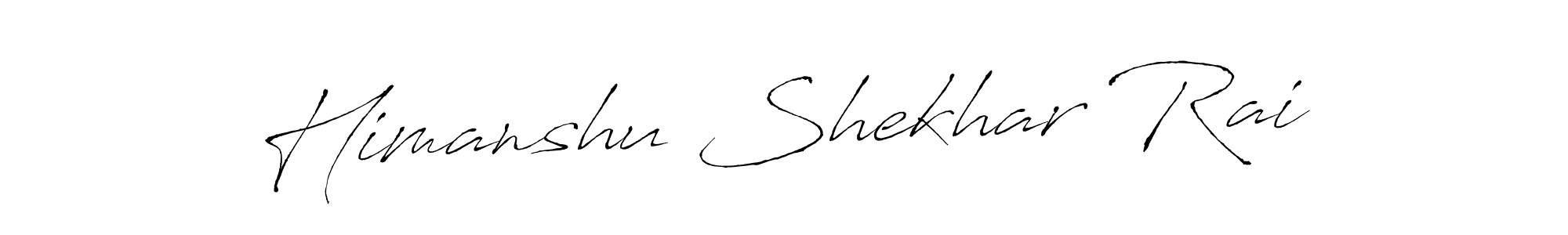 Create a beautiful signature design for name Himanshu Shekhar Rai. With this signature (Antro_Vectra) fonts, you can make a handwritten signature for free. Himanshu Shekhar Rai signature style 6 images and pictures png