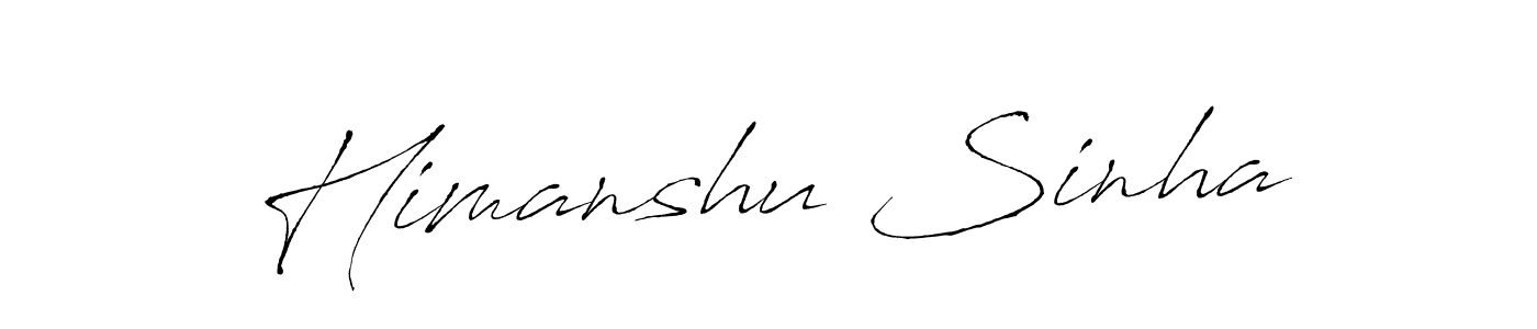 Make a beautiful signature design for name Himanshu Sinha. With this signature (Antro_Vectra) style, you can create a handwritten signature for free. Himanshu Sinha signature style 6 images and pictures png