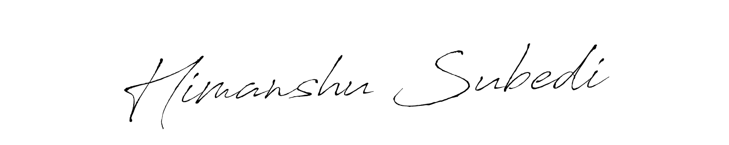 Create a beautiful signature design for name Himanshu Subedi. With this signature (Antro_Vectra) fonts, you can make a handwritten signature for free. Himanshu Subedi signature style 6 images and pictures png