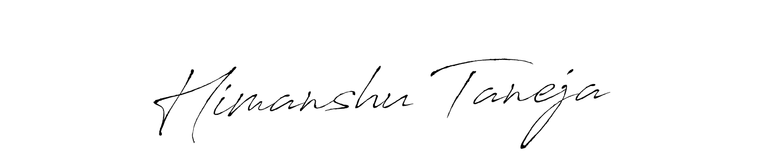 How to make Himanshu Taneja signature? Antro_Vectra is a professional autograph style. Create handwritten signature for Himanshu Taneja name. Himanshu Taneja signature style 6 images and pictures png