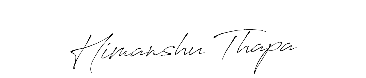 How to make Himanshu Thapa signature? Antro_Vectra is a professional autograph style. Create handwritten signature for Himanshu Thapa name. Himanshu Thapa signature style 6 images and pictures png